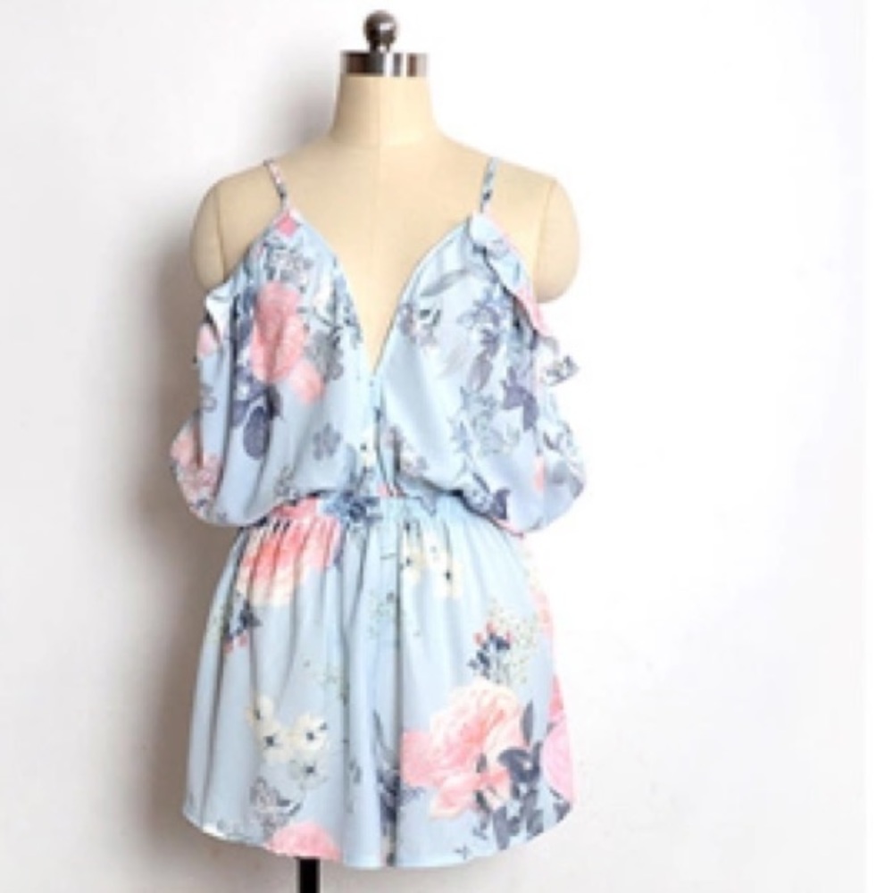 LAST TWO! Floral Ruffle Romper - Picture 6 of 8